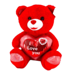 Valentine's Red Bear With Heart - 35CM TS315
