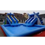 Inflatable Swimming Pool With Slide - 8.0*8.0*0.65m - Image 2