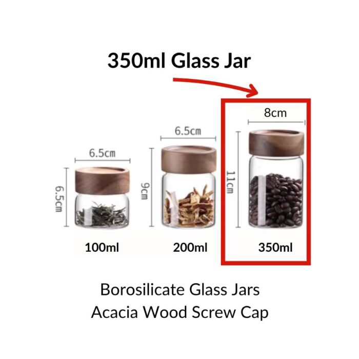Premium Borosilicate Glass Jars with Genuine Acacia Wooden Screw-Top Lids - Image 5