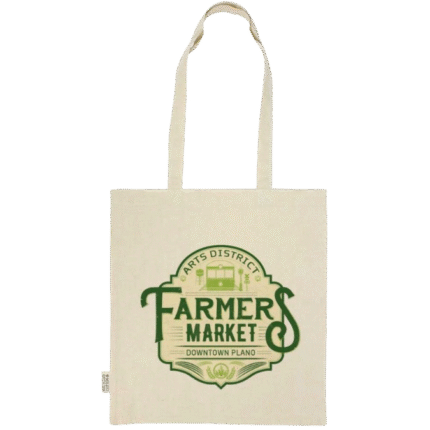 Reusable Recycled Canvas Bag With Gusset 8oz Printed on One side