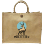 Reusable Jute Bag - Natural Colour 43x33x19 cm - Image 2