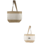 Laminated Jute Beach Tote Bag - 48x36x15 cm - Image 3