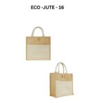 Reusable Jute Canvas Bag Small - Image 2