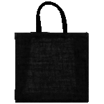 Reusable Jute Bag - Black 30x30x19 cm