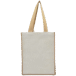 Reusable Jute Bag With Canvas Sides 10oz - 28x24x14 cm