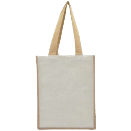 Reusable Jute Bag With Canvas Sides 10oz