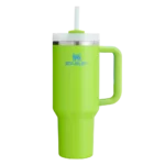 Stanley Quencher H2.0 Tumbler with Handle and Straw 40 oz Flowstate Insulated Stainless Steel Cup - Bright Lime