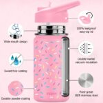 Essen - Stainless Steel Water Bottle - Sprinkles - 414ml - Image 3