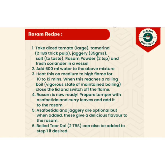 HKC Rasam Masala - 100gm Jar - Image 5