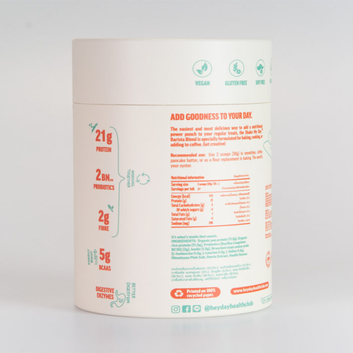 Heyday Shake My Day Protein – Barista Tub 810 Grams - Image 2