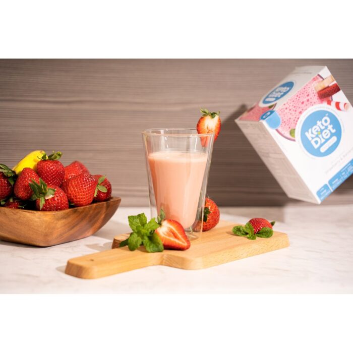 KetoDiet Protein Shake Strawberry & Banana - 17g (7 Portions) - Image 2