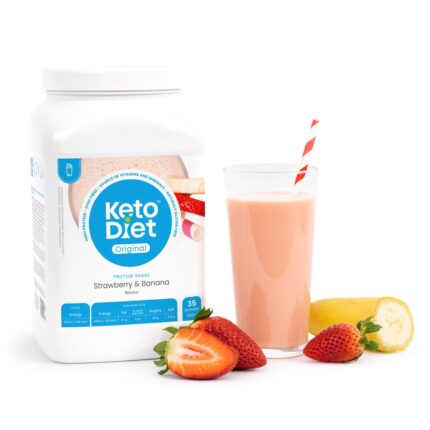KetoDiet Protein Shake Strawberry and Banana - (35 portion 1000g)