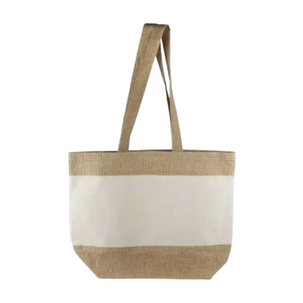 Laminated Jute Beach Tote Bag - 48x36x15 cm