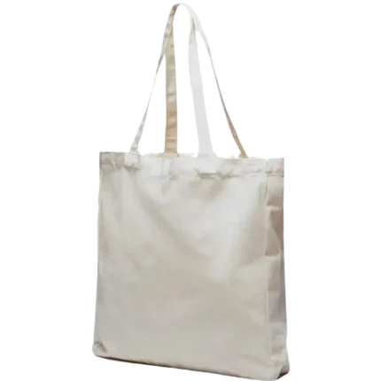 Reusable Recycled Canvas Bag With Gusset 8oz Printed on One side 37 x 41 x 75 cm
