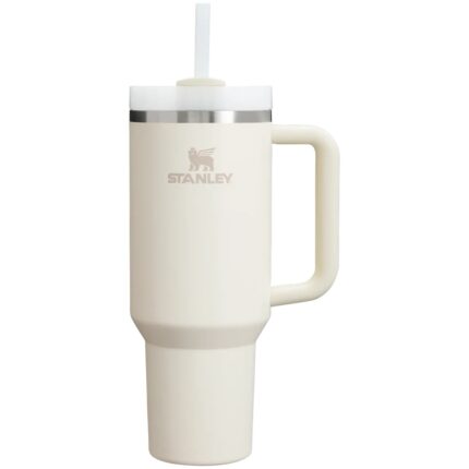 Stanley Quencher H2.0 FlowState Stainless Steel Vacuum Insulated Tumbler - Cream 40 OZ.
