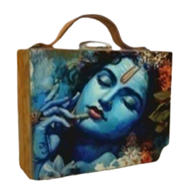 Krishna art Suitcase Slytle bag