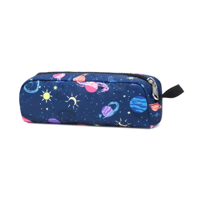 Esabela 3-Piece School Set for Kids - School Bag Water-proof Lunch Bag and Pencil Case - Outer Space - Image 5