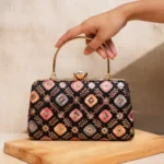 Brocade Fabric Clutch Bag Large - Multicolor