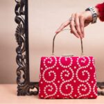 Bandani Print - Brocade Fabric Clutch Bag - Image 2