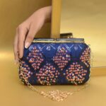 Blue And Squenced Work Party Clutch - Image 2