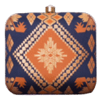 Brocade Silk Square Shape Clutch Bag