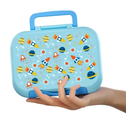 Esabela Lunch Box for Kids Multi-Compartment Leakproof Insulated Food Organizer Bento for School (Space)