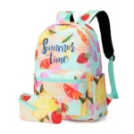 Esabela 2-Piece School Set for Kids - School Bag and Pencil Case - Summer Time
