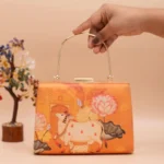 Gond Art Fabric Design Clutch Bag