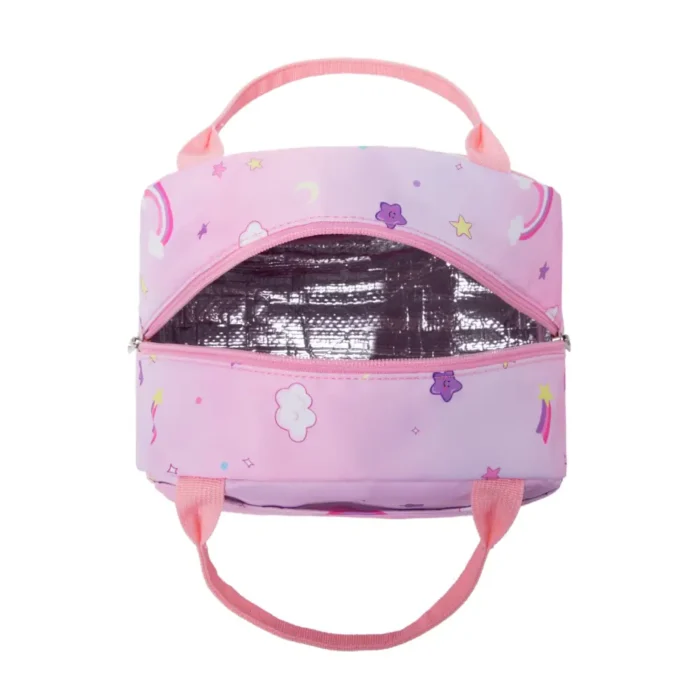 Esabela 3-Piece School Set for Kids - School Bag Water-proof Lunch Bag and Pencil Case - Pink Unicorn - Image 5