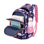 Esabela 3-Piece School Set for Kids - School Bag Water-proof Lunch Bag and Pencil Case - Balloon Bear - Image 3