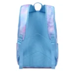 Esabela 3-Piece School Set for Kids - School Bag Water-proof Lunch Bag and Pencil Case - Blue Tie-Dye - Image 2