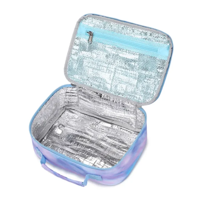 Esabela 3-Piece School Set for Kids - School Bag Water-proof Lunch Bag and Pencil Case - Blue Tie-Dye - Image 5
