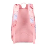 Esabela 3-Piece School Set for Kids - School Bag Water-proof Lunch Bag and Pencil Case - Pink Marble - Image 2
