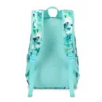 Esabela 3-Piece School Set for Kids - School Bag Water-proof Lunch Bag and Pencil Case - Green Butterfly - Image 2