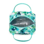 Esabela 3-Piece School Set for Kids - School Bag Water-proof Lunch Bag and Pencil Case - Green Butterfly - Image 6