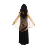 Egyptian Queen Costume - Black, Turquoise & Gold - Image 3