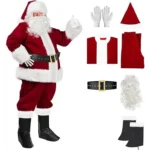 Velvet Santa Claus Suit for Men (Adult) - Image 2