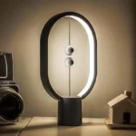 DesignNest Heng Balance Lamp Ellipse Mini Innovative Floating Light Switch Design with LED Technology - Light Grey - Image 4