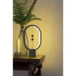 DesignNest Heng Balance Lamp Ellipse Mini Innovative Floating Light Switch Design with LED Technology - Light Grey - Image 5