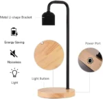 DesignNest Magnetic Levitating Lamp Wireless Charging Edison-Style Light Bulb with Oak Base:  Eye-Catching Design - Wood - Image 7