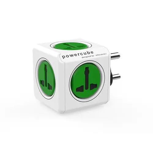 DN-PCO-GR PowerCube Original Universal plug UK - Green - Image 1