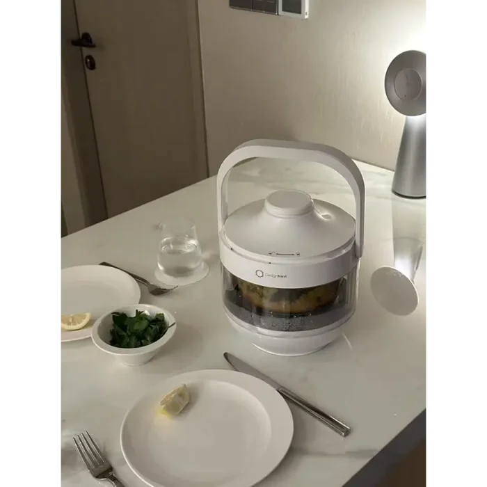 DesignNest PowerCooker Glass Electric Cooker 3L with Touch Control Panel, Multi-Function Rice Cooker & Steamer with Tempered Glass Pot, 600W Kitchen Appliance for Rice, Soup. - Transparent - Image 8