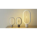 DesignNest Heng Balance Lamp Ellipse Mini Innovative Floating Light Switch Design with LED Technology - Light Grey - Image 4