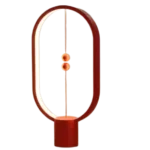 DesignNest Heng Balance Lamp Ellipse Innovative Floating Light Switch Design with LED Technology - Red - Image 6