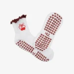 Pilates Socks Grip Socks - Cherry Red