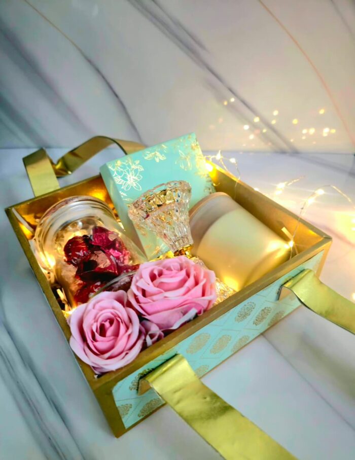 Ramadan Gift Hamper with Premium Dates, Candle, Chocolates & Crystal Oud Burner - Image 2