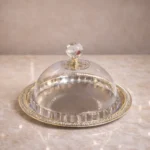 Silver Plated Round Cake Platter - Small Tableware For Home Decor and Gifting
