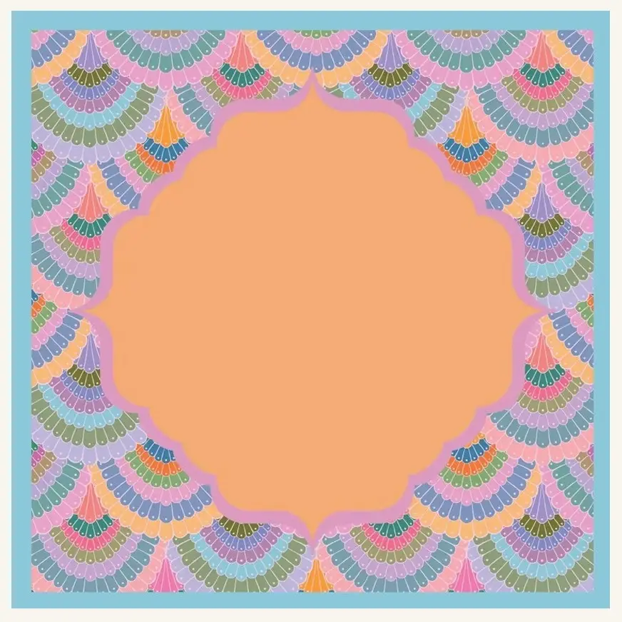 CP-MJ-CNDYFAN Mahjong Mehfil Mats - Candy Fan - Image 1