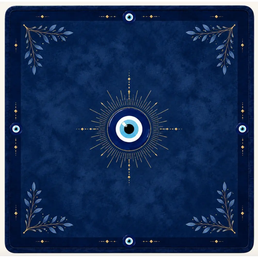 CP-MJ-EVILEYE Mahjong Mehfil Mats - Evil Eye - Image 1