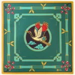 Mahjong Mehfil Mats - Golden Crane